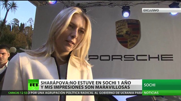 María Sharápova en exclusiva a RT: "Mis impresiones sobre Sochi son maravillosas"