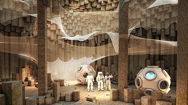 Cuevas fantásticas: casas para los primeros colonizadores de Marte