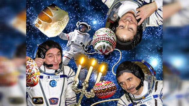 Los tripulantes de la EEI celebrarán en órbita la Pascua y sus cumpleaños