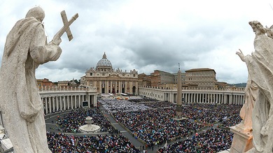 Ceremonia de canonización de Juan XXIII y Juan Pablo II