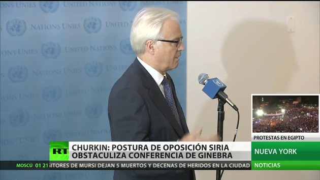 Rusia: Reunión del Consejo de Seguridad de la ONU con la oposición siria "no es un reconocimiento"
