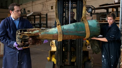 Raro hallazgo: delfines recuperan un torpedo del siglo XIX en EE.UU.