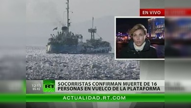 Pocas esperanzas de hallar supervivientes en la plataforma del mar de Ojostk