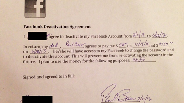EE.UU.: Padre dispuesto a pagar 200 dólares a su hija para que deje de usar Facebook