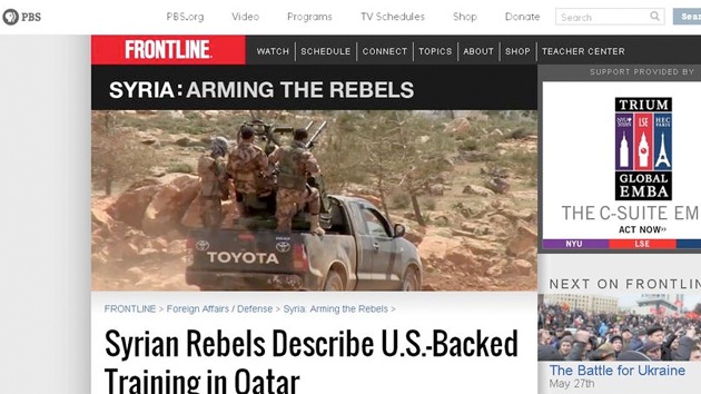 Video: Militares de EE.UU. entrenan a rebeldes sirios en una base secreta de Catar