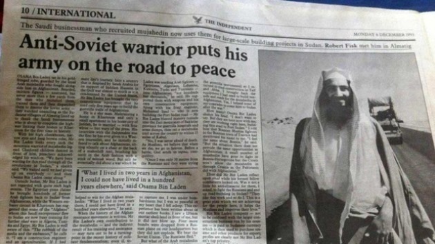 La prensa británica tachaba en 1993 a Bin Laden de "guerrero antisoviético de paz"