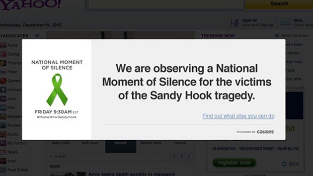 Un minuto de silencio en Internet por las víctimas de la masacre de Connecticut