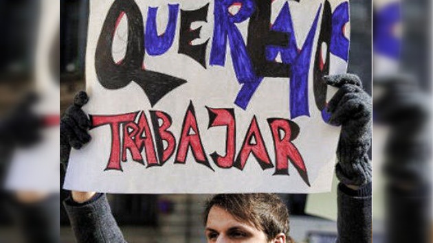 Los sindicatos españoles 'embisten' en la calle contra la reforma laboral