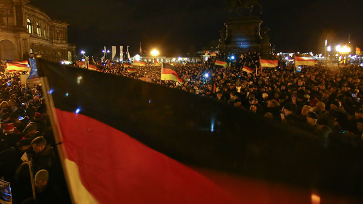Multitudinaria marcha en Dresde contra la islamización