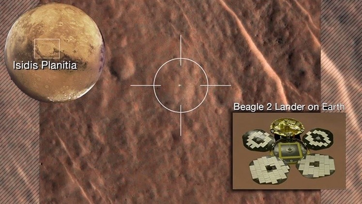 La sonda Beagle2 perdida hace 12 años, encontrada intacta en Marte