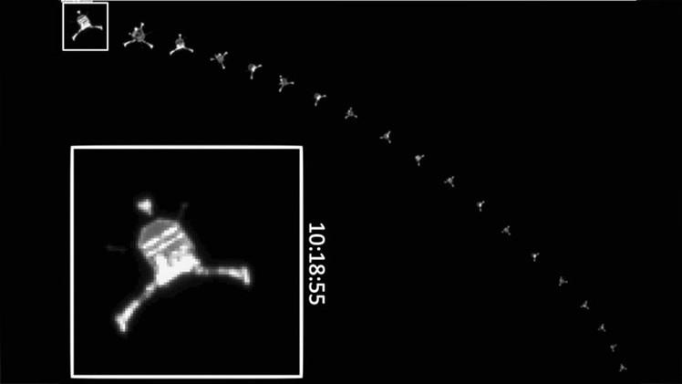 Video: Revelan cómo se produjo el histórico aterrizaje del módulo Philae sobre el cometa P67