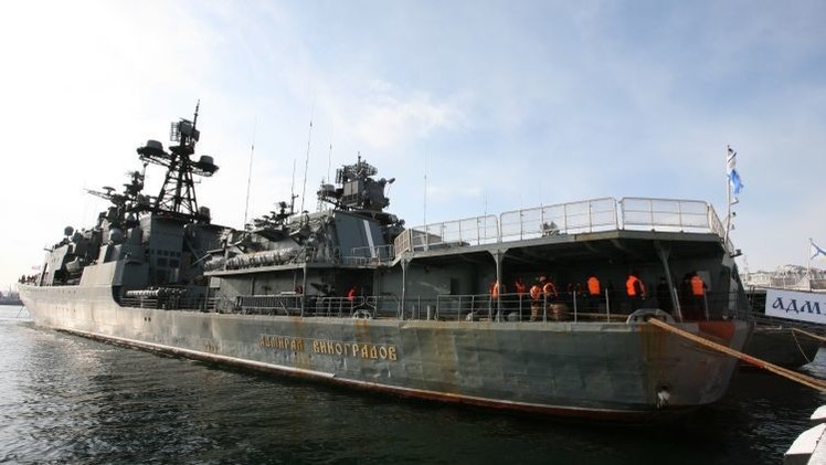 La Flota del Pacífico rusa pasa un control urgente en Kamchatka