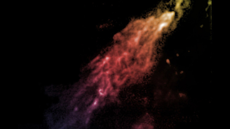 Una enorme nube de hidrógeno se dirige a toda velocidad hacia nuestra galaxia