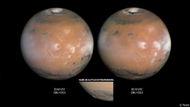 El enigma de una enorme neblina en la atmósfera de Marte divide a los astrónomos
