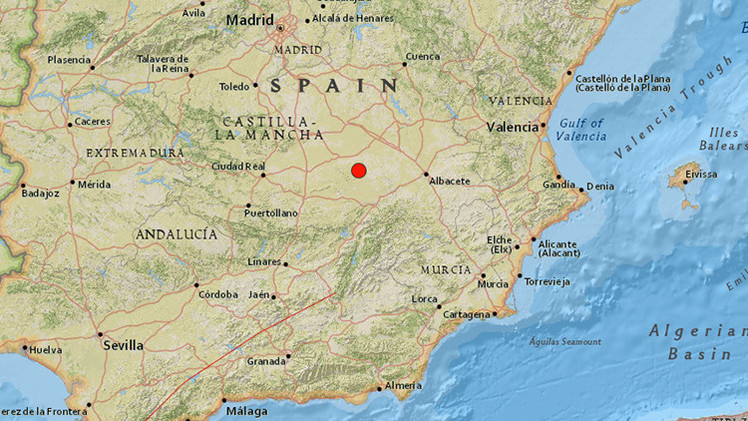 España: Se registra un terremoto con epicentro en Albacete 