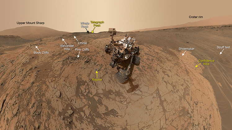 Curiosity se toma un 'selfie' desde Marte
