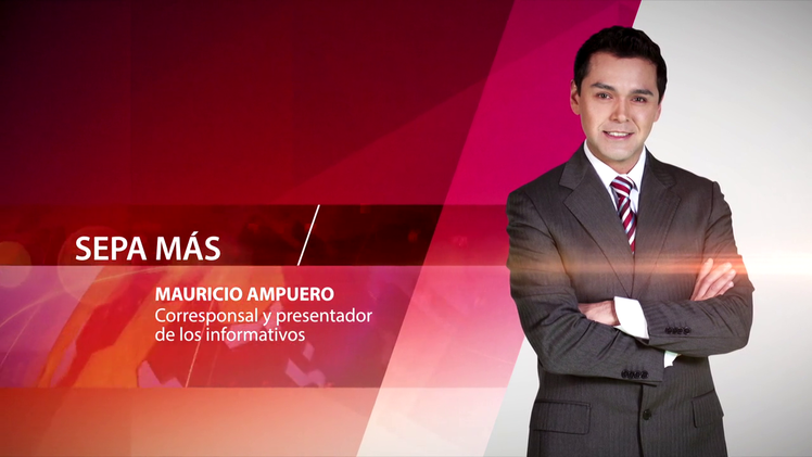 Mauricio Ampuero, corresponsal y presentador de los informativos