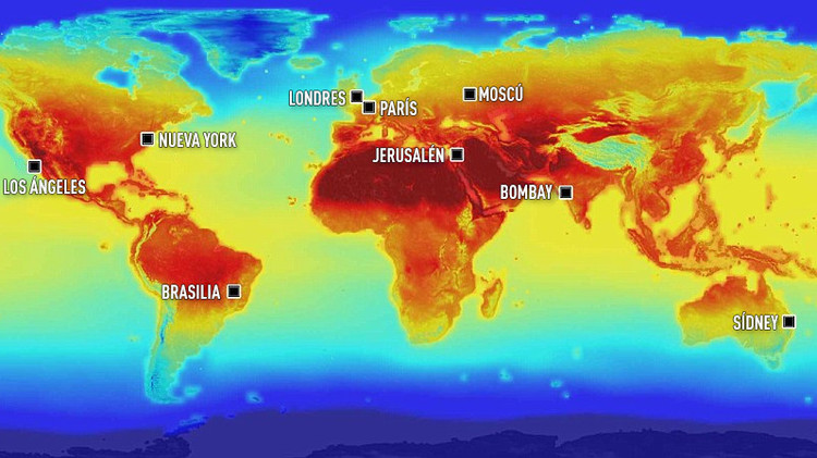 Mapa de la NASA: Catastróficas consecuencias en el mundo por el cambio climático