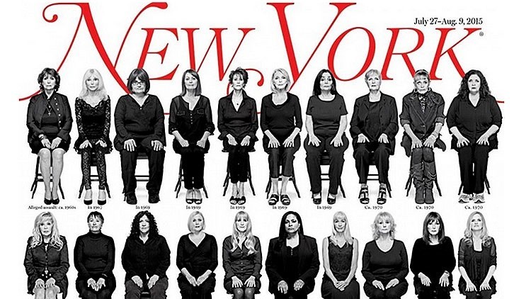 Las 35 mujeres víctimas sexuales de Bill Cosby, reunidas en una impactante portada