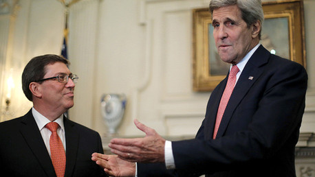 John Kerry: Base de Guantánamo "no forma parte de las discusiones" entre EE.UU.-Cuba