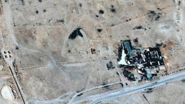 Borrado de la faz de la Tierra: Imágenes satelitales muestran la destrucción del templo de Palmira