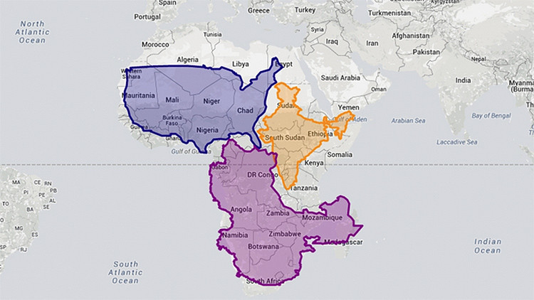 Mapa interactivo: ¿Cuál es el tamaño real de su país?