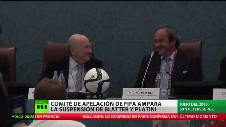 Blatter y Platini recurrirán al Tribunal de Arbitraje del Deporte tras confirmarse su sanción