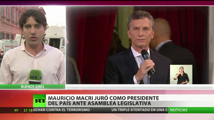 Mauricio Macri juró como presidente de Argentina ante la Asamblea Legislativa