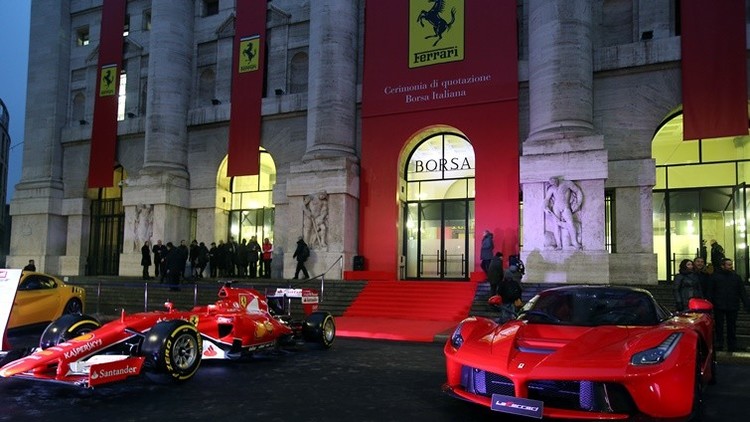 Ferrari se estrella en su debut en la Bolsa de Milán 