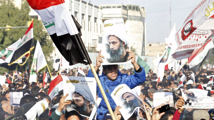 Video: Miles de iraquíes protestan tras la ejecución de un líder chiita en Arabia Saudita
