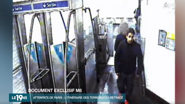 Imágenes: El organizador de los atentados en París en el metro después de los ataques