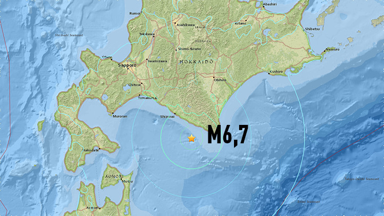 Un terremoto de magnitud 6,7 sacude Japón