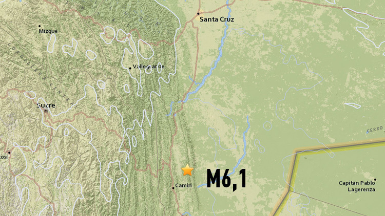 Un terremoto de magnitud 6,1 sacude Bolivia