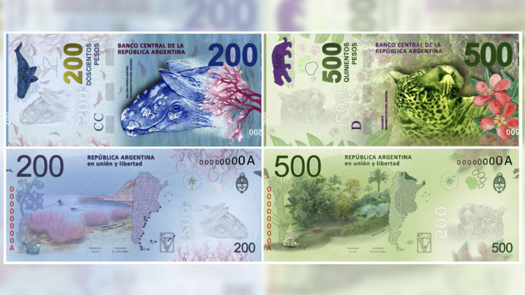 Argentina pondrá en circulación billetes de mayor valor