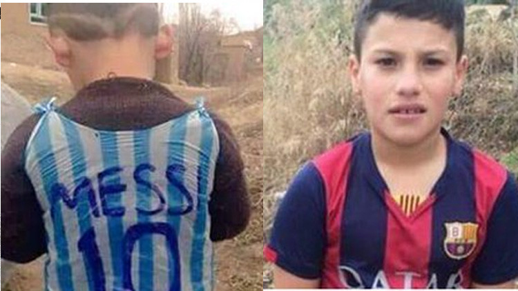 ¿Quién es ese chico? La intriga envuelve al niño que hizo una camiseta de Messi con plástico