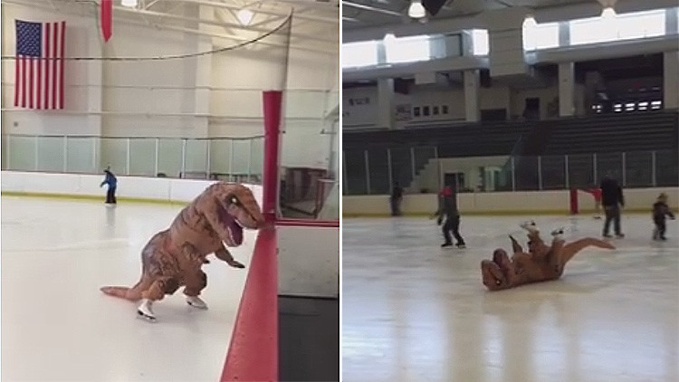 A los dinosaurios también les va el patinaje artístico
