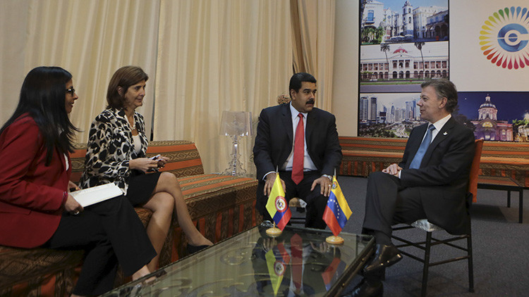 Maduro a Santos: "La paz en Colombia es la paz en América"