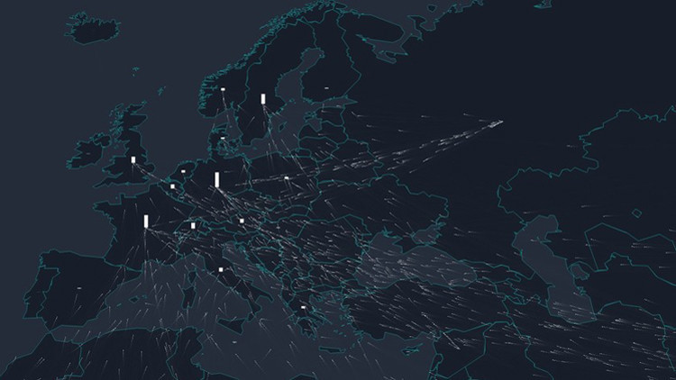 El periplo hacia Europa de los refugiados en un mapa interactivo