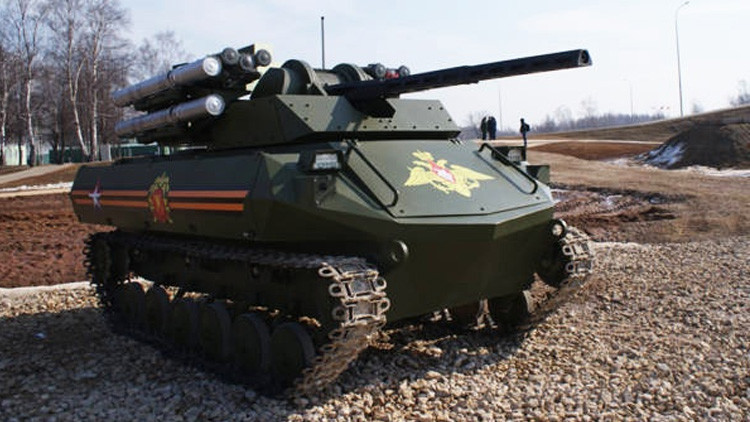 "Los nuevos tanques robóticos letales de Rusia se vuelven globales"   