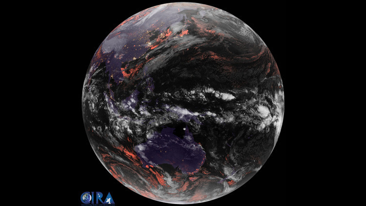 Animación: Las imágenes de un satélite meteorológico permiten ofrecer una visión única de la Tierra