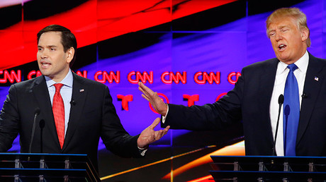Chispeante duelo republicano: Rubio y Trump recurren a los insultos personales