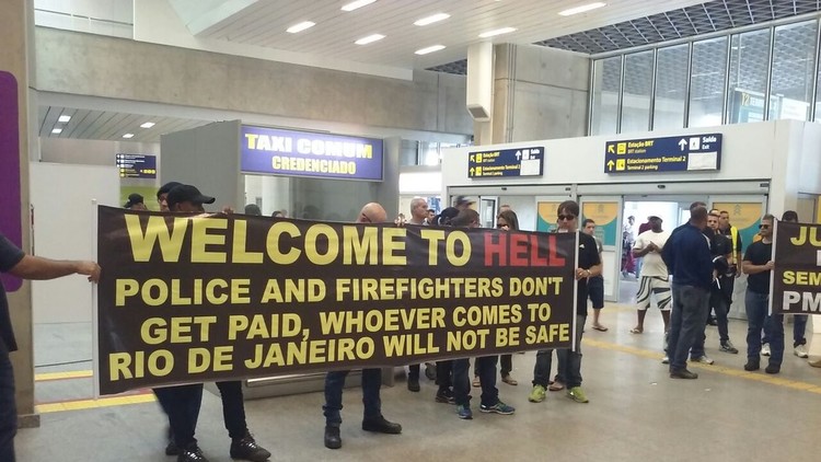 "Bienvenidos al infierno": Policía de Brasil se manifesta a 40 días de la inauguración de los JJ.OO.