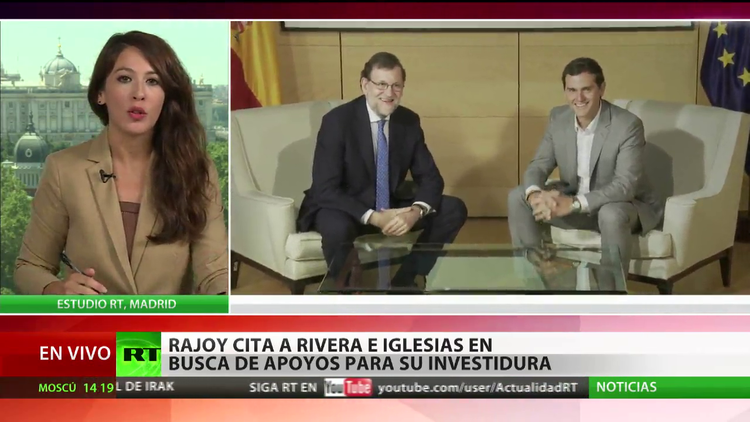 Rajoy cita a Rivera e Iglesias en busca de apoyos para su investidura