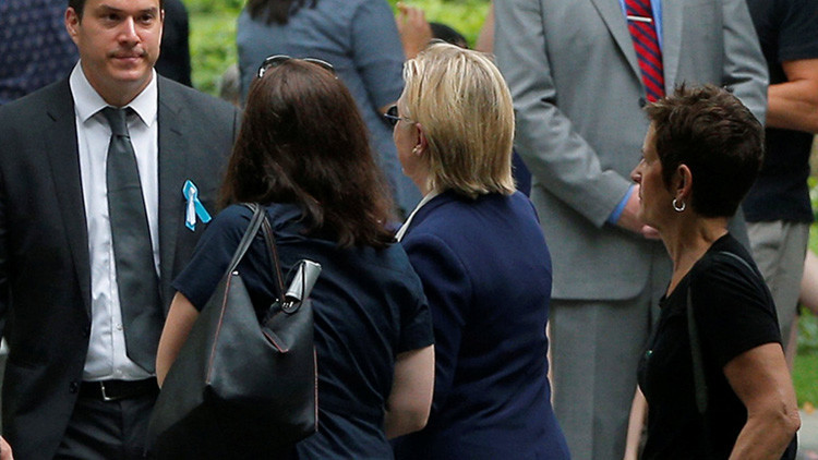 Publican el video del desmayo de Hillary Clinton tras abandonar la ceremonia del 11-S