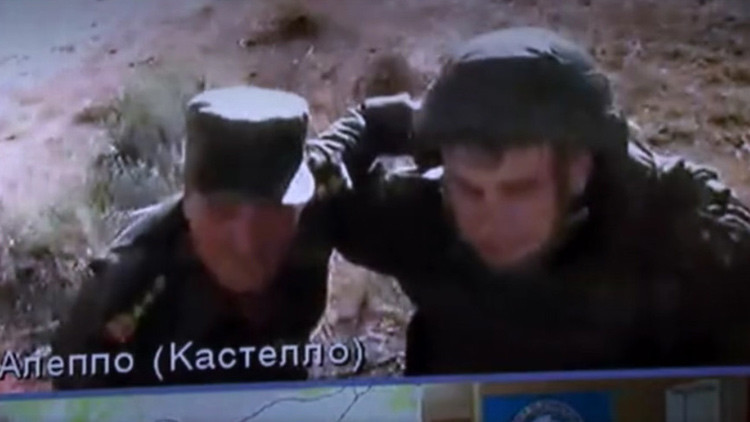 VIDEO: Oficiales ruso y sirio quedan bajo el fuego cruzado durante una videoconferencia con Moscú 