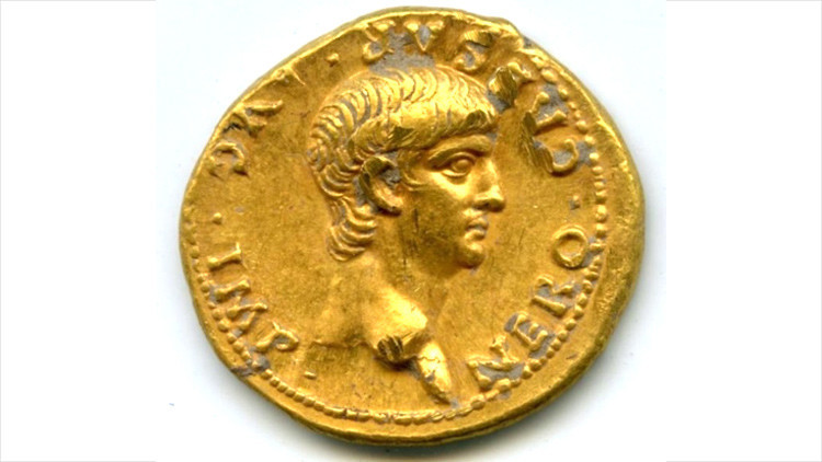 "Hallazgo excepcional": Hallan en Jerusalén una moneda de oro con la cara del joven Nerón