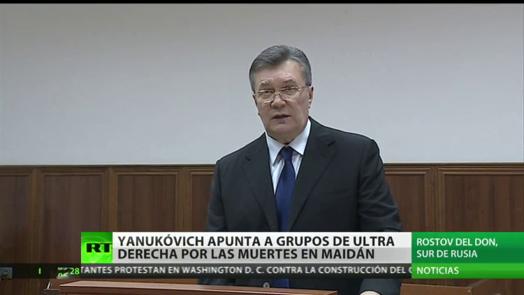 Yanukóvich señala a los grupos de ultraderecha por las muertes en Maidán 