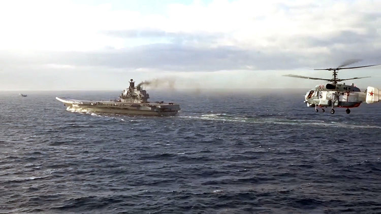Rusia anuncia la salida del portaaviones Admiral Kuznetsov de Siria