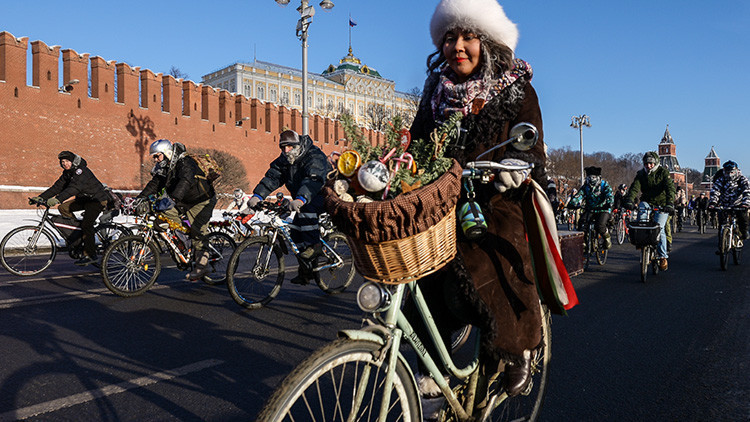 Organizan en Moscú una carrera de bicicletas a  -28ºC (VIDEO, FOTOS)
