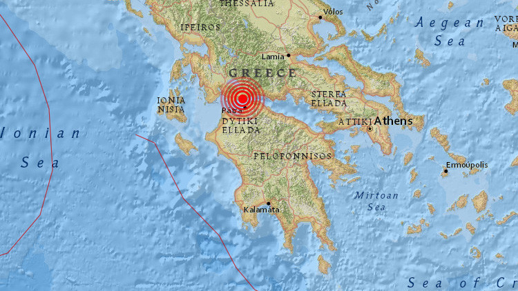 Se registra un sismo de magnitud 4,5 cerca de Atenas
